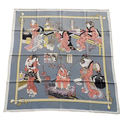 Hermes Scarf Geisha 